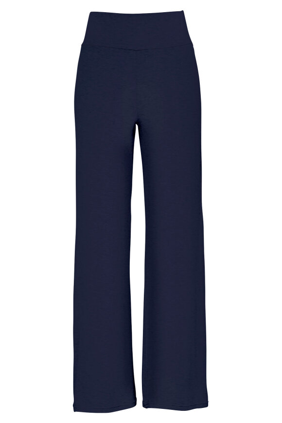 Damella - Bambus Pyjamas Bukser - Høj Talje - God Plads - Navy Damella - Bambus Pyjamas Bukser - Høj Talje - God Plads - Navy