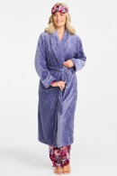 Damella - Velour Fleece Kåbe - Vamset Elegant - Lyslilla