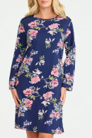 Damella - Natkjole Blomsterprint - Navy Damella - Natkjole Blomsterprint - Navy
