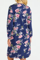 Damella - Natkjole Blomsterprint - Navy Damella - Natkjole Blomsterprint - Navy