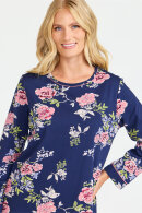 Damella - Natkjole Blomsterprint - Navy Damella - Natkjole Blomsterprint - Navy