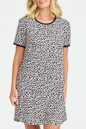 Damella - Bambus Natkjole - Sort & Nougat Damella - Bambus Natkjole - Sort & Nougat