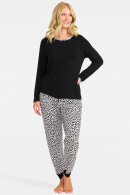 Damella - Bambus Pyjamas - Sort & Nougat