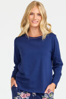 Damella - Pyjamas - Blomster & Bluse - Mørkeblå Damella - Pyjamas - Blomster & Bluse - Mørkeblå