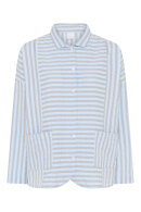 CCDK - Amanda Pyjamas Skjorte - Lyseblå Stribe
