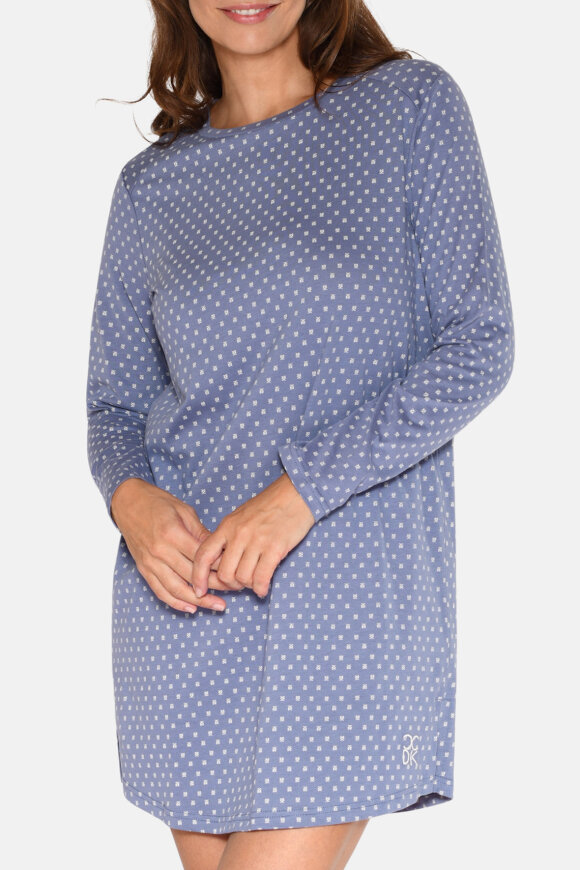 CCDK - Nicole Langærmet Natkjole - Blå