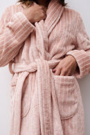 Femilet - Teddy Fleece Kåbe - Rosa & Stribet