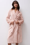 Femilet - Teddy Fleece Kåbe - Rosa & Stribet