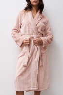 Femilet - Teddy Fleece Kåbe - Rosa & Stribet