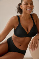 Naturana - Bøjlefri Vatteret Bh - Jacquard - Sort