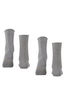 Falke - Happy 2-pak Socks - Ankelsokker - Grå Falke - Happy 2-pak Socks - Ankelsokker - Grå
