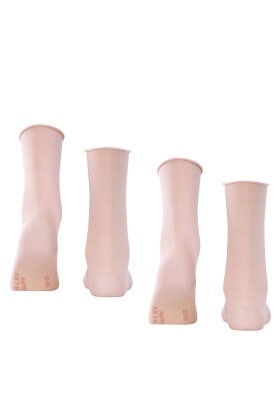 Falke - Happy 2-pak Socks - Ankelsokker - Rosa