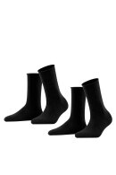 Falke - Happy 2-pak Socks - Ankelsokker - Sort Falke - Happy 2-pak Socks - Ankelsokker - Sort