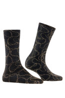 Falke - Jewel Case Socks - Sort & Guld Falke - Jewel Case Socks - Sort & Guld
