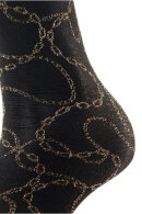 Falke - Jewel Case Socks - Sort & Guld Falke - Jewel Case Socks - Sort & Guld