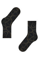 Falke - Jewel Case Socks - Sort & Guld Falke - Jewel Case Socks - Sort & Guld