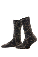 Falke - Jewel Case Socks - Sort & Guld Falke - Jewel Case Socks - Sort & Guld