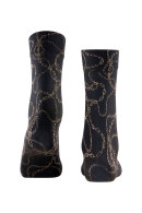 Falke - Jewel Case Socks - Sort & Guld Falke - Jewel Case Socks - Sort & Guld