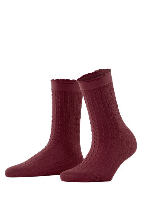 Falke - Posh Pulse 50 den Socks - Rød Falke - Posh Pulse 50 den Socks - Rød