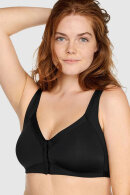 Naturana - Bh Fronlukket - Foret & Bøjlefri - Sort