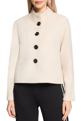 Betty Barclay - Blazer Jakke - Kort Boxy Fit - Off White Betty Barclay - Blazer Jakke - Kort Boxy Fit - Off White