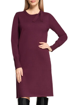 Betty Barclay - Strik Kjole - Viskose Finstrik - Mørkerød Betty Barclay - Strik Kjole - Viskose Finstrik - Mørkerød