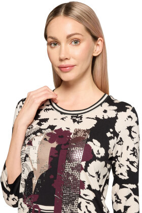 Betty Barclay - T-shirt Multiprint - Sort