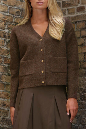 Prepair - Gigi Strik Cardigan - Brun Prepair - Gigi Strik Cardigan - Brun