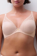Chantelle EasyFeel - Norah Chic Plunge T-shirt Bra - Bøjle Bh & Fyld - Soft Pink