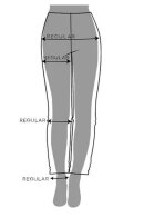 Laurie - Piper Regular Twill - Cropped - Sort Laurie - Piper Regular Twill - Cropped - Sort