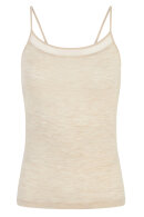 Femilet - Juliana Chemise Top - Spaghetti - Merino Uld - Sand
