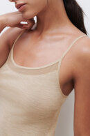Femilet - Juliana Chemise Top - Spaghetti - Merino Uld - Sand