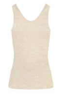 Femilet - Juliana Uld Top - Brede Stropper - Merino Uld - Sand
