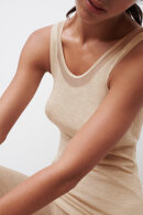 Femilet - Juliana Uld Top - Brede Stropper - Merino Uld - Sand