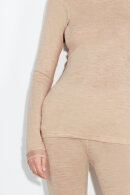 Femilet - Juliana Langærmet T-shirt  - Merino Uld - Sand