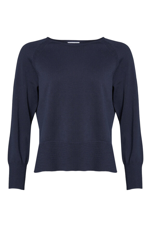 Lind - LiFIne Pullover - Mørkeblå
