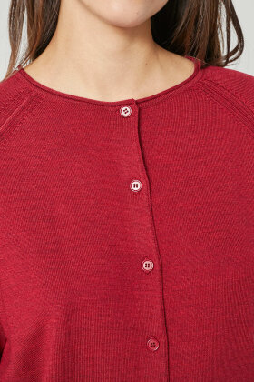 Lind - LiKarina Finstrik Cardigan - Rød