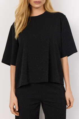 SoyaConcept - SC-Andine 2 Glimmer T-shirt - Sort