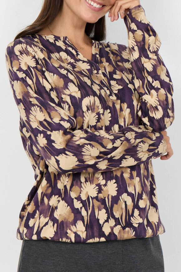 SoyaConcept - SC-Felicity AOP 525 - Print T-shirt - Lilla