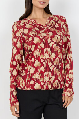 SoyaConcept - SC-Felicity AOP 525 - Print T-shirt - Rød