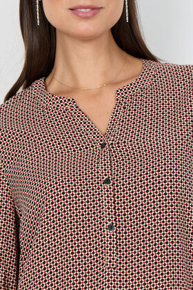 SoyaConcept - SC-Anita 1 - Print Bluse - Rød