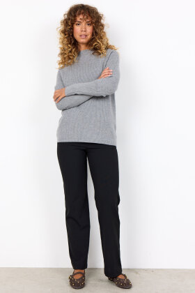 SoyaConcept - SC-Kanita 4 - Raglan Turtleneck Pullover - Grå Melange