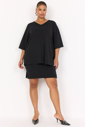 Wasabiconcept - WA-Sanja 1 Glimmer T-shirt - Sort