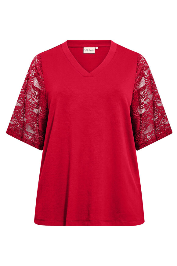Wasabiconcept - WA-Sabina 65 Blonde T-shirt - Rød