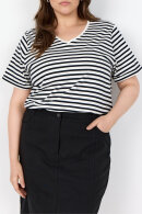 Wasabiconcept - WA-Celeste 1 Stribet T-shirt - Sort