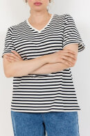 Wasabiconcept - WA-Celeste 1 Stribet T-shirt - Sort