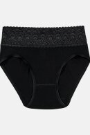 Speidel - Sofia Lace Modal Midislip - Sort Speidel - Sofia Lace Modal Midislip - Sort