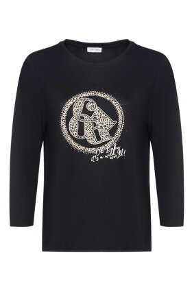 Gerry Weber - T-shirt Leo Print - Sort