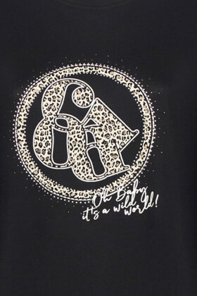 Gerry Weber - T-shirt Leo Print - Sort