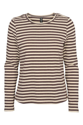 Prepair - Beatrice - Ribstrikket T-shirt - Blomme